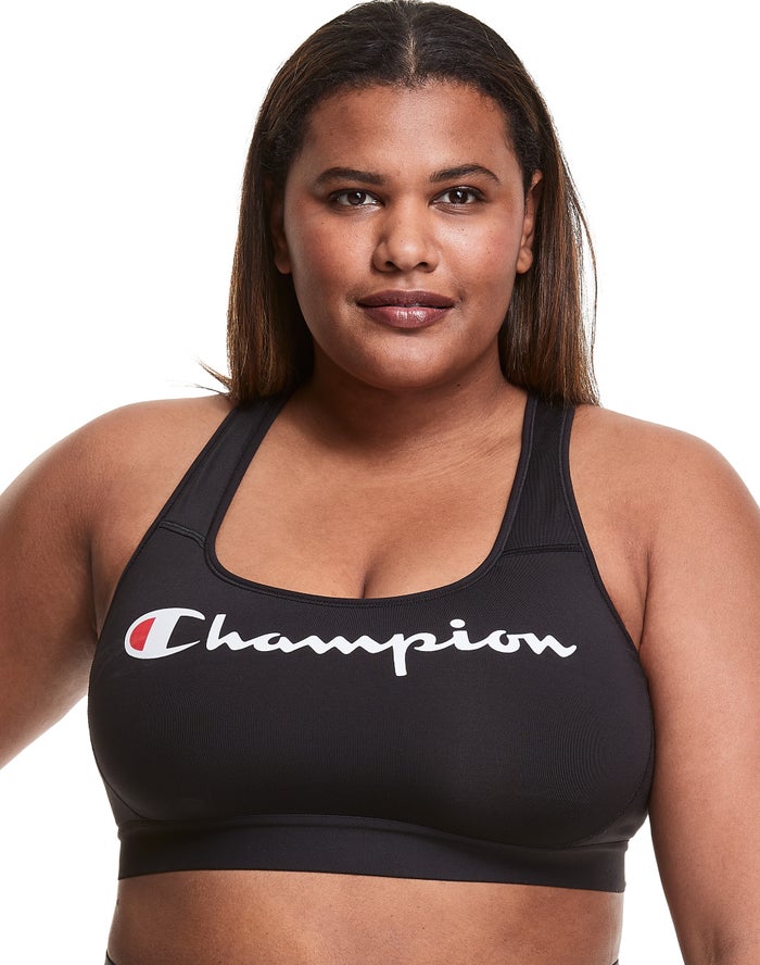 Champion Plus The Absolute Workout Script Logo - Naisten Mustat Urheiluliivit - Suomi 3014526-JH